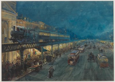 The Bowery at Night, 1895 by William Louis Jnr. Sonntag
